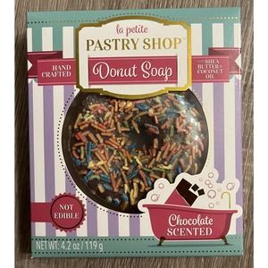 La Petite Pastry Shop Chocolate Donut Shimmer Soap Bathroom Decor Novelty Decor